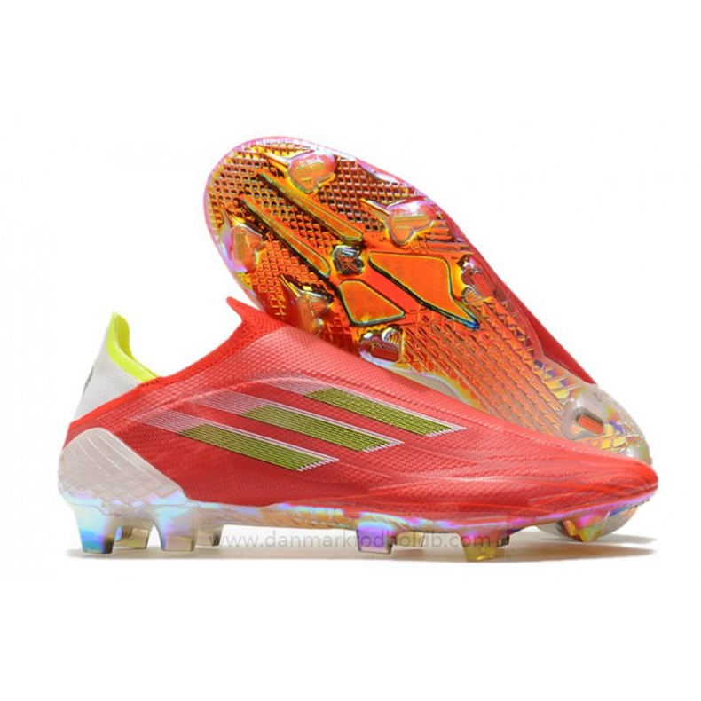 Adidas X Speedflow + FG Meteorite Fodboldstøvler Herre – Rød Sort Rød